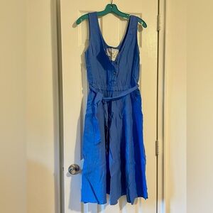 notPERFECTLINEN Cobalt Blue Leila Swing Dress